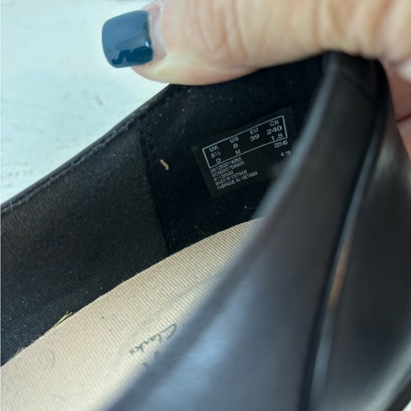 Clarks Ultimate Comfort Collection Emslie Lulin Black Mary Jane Heel Pumps Size8 - Picture 7 of 9